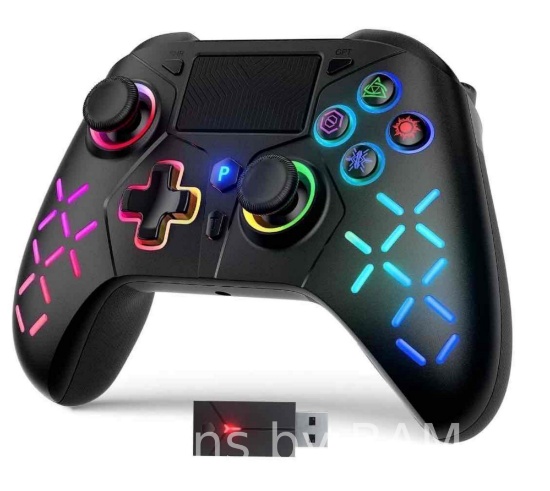 Wireless Controller for Playstation 5, RGB Lights Compatible with PS5/Playstation 4/Slim/Pro and