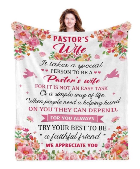 Pastor Wife Appreciation Gifts Blanket 40x50 inch
