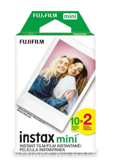 Fujifilm Instax Mini 8 Film: White Frame, Twin Pack