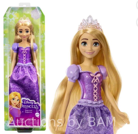 Disney Princess Rapunzel Fashion Doll with Blond Hair, Blue Eyes & Tiara Accessory