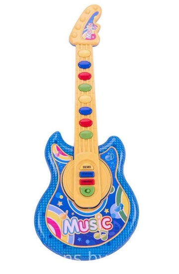 Electric Guitar Toys Set, Guitar & Microphone And Adjustable Microphone Stand, Lights And Sounds ...