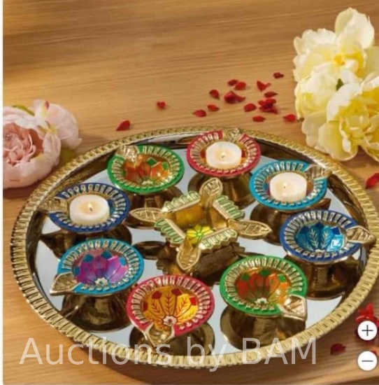 Diwali Diya 10 Piece Multicolor Set