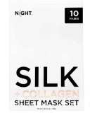 Night Silk Plus Collagen Sheet Masks 10-pack
