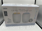Pure Enrichment Top Fill Humidifier Set Bundle, 2-pack