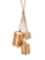 WJSXC Christmas Bell Brass Cow Christmas Multicolor Metal Hanging Giant Cow Bells Decor