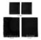 Mainstays Super Soft Recycled Brushed Microfiber Bed Sheet Set, Full, Rich Black, 4 Piece