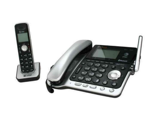 AT&T TL86109 DECT 6.0 Digital 2-Line Answering System Cordless Phones