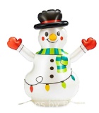 Holiday Time Outdoor Decor Inflatable Snowman, 2ft Tall
