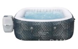 SaluSpa Monterey AirJet Outdoor Inflatable Square Hot Tub 4-6 Person with Pump #P08411