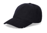 George Mens Solid Cotton Twill Baseball Cap, Black Soot