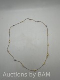 2-Tone Ladies Necklace 19 inches
