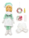 Martha Stewart Martha on The Mantle Christmas Green Plush Figurine, 10.5