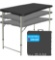 4 Foot Folding Table, Fold-in-Half Adjustable Height Camping Table, Indoor/Outdoor Essential