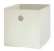 Mainstays Collapsible Fabric Cube Storage Bin, Vanilla Dream