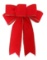 6 Pack Red Wreath Bows for Christmas Outdoor Decorations, Striped Ribbons for Crafts, Xmas Holiday