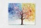 Nyssed - Colorful Seasons Tree of Life Canvas Print Paintings Wall Art Modern Landscape Abstract
