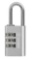 Brinks Resettable 3-Dial Combination Padlock, 28mm Aluminum Body with 1 inch Shackle