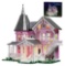 Coralineed Pink Palace Apartment Building Block Set Halloween House Toys Children Christmas Gifts
