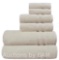 Mainstays Performance Solid Bath Towel 6-Piece Set, Beige