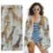 XINLUO Cute Cartoon Funny Giraffes Print Beach Towel Soft, Thin, Lightweight Oversized Microfiber