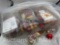 106CT Christmas Ball Ornaments, Shatterproof Plastic Baubles for Holiday Xmas Decor with Hooks, Red