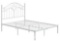 Yoneston Full Size Metal Platform Bed Frame with Vintage Headboard