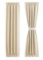 French Door Curtains Rod Pocket Thermal Blackout Curtain for Doors with Glass Window, Kitchen and