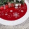 32 inches Red Velvet Tree Skirt