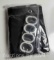 Black Grey and Gold Shower Curtain