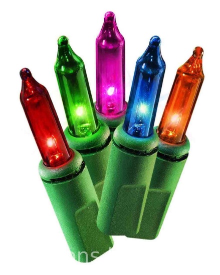 Pack of 3 100-Count Multi-Color Incandescent Mini Christmas String Lights, 21, Holiday Time