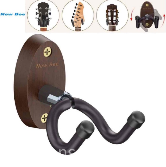 New Bee Guitar Wall Hanger Hook Holder Stand Mount for Acoustic Electric Guitar Bass Banjo Mandolin
