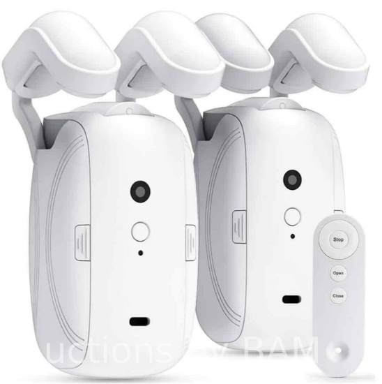 iOCHOW Smart Automatic Curtain Opener: 2PCS Remote Control Electric Curtain Robot with App/WiFi/R...