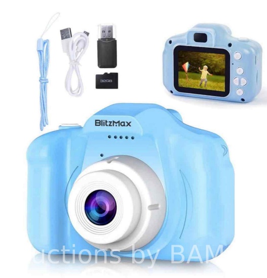 BlitzMax Kids Video Camera Toy Camera for Girls Boys Toddlers 3-10 Year Old Birthday Gifts, 1080P...