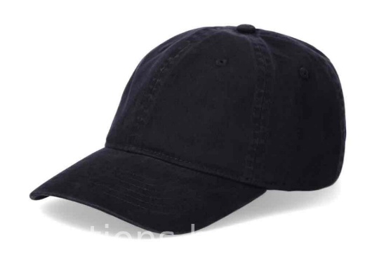 George Mens Solid Cotton Twill Baseball Cap, Black Soot