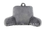 Mainstays Faux Fur Plush Bedrest Pillow, Specialty Size, Gray