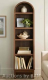 Better Homes & Gardens Juliet Narrow Arch Bookcase, Walnut Finish