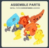 Tyethy Take Apart Dinosaur Toys with Tool Drill, Educational Building Construction Toy Set Gift T...