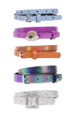 Wonder Nation Girls 5-Pack Assorted Belts, Sizes XS-XXL