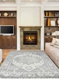Area Rug Washable Rugs for Living Room,Bedroom,Dining Room-Soft Thin Vintage 70x48