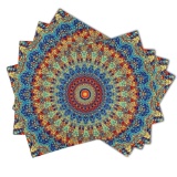 Boho Mandala Placemats Set of 4 12x18 inches