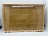 Bamboo Serving Tray, Portable Bed Tray for Breakfast Dinner, Eating Trays for Living Room 13x8.5
