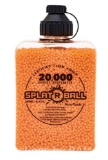 SplatRBall Orange Ammunition 20K rounds 7.5 mm bottle