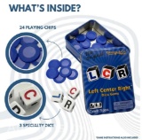 The Original LCR Left Center Right Blue Tin