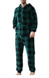 Previn Mens Hooded Onesie Pajamas Long Pants Sleepwear Full Zipper One Piece Pjs Thermal Zip Up J...