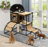 Cat House-Cat Tree for Large Cat Indoor,Suitable for Multiple Cats, Multi-Level Cat Furniture, Cute