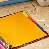 Pen+Gear 5-Tab Durable Dividers Without Pockets, 8.5 x 11 (4 Pack)