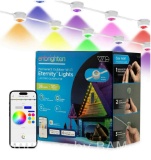 Enbrighten 50ft Wi-Fi Eternity Lights Permanent Eave Lighting RGBW Color Changing 36 LEDs, Outdoor,
