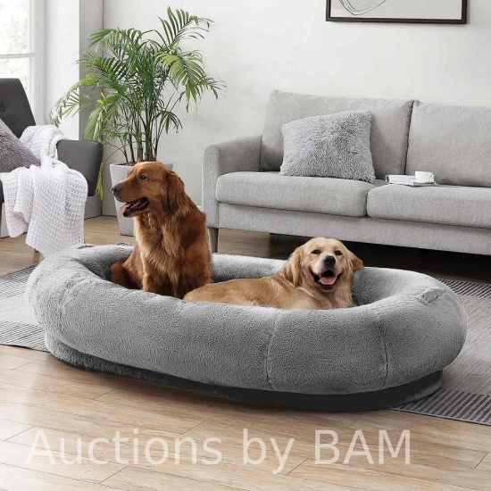 Canine Creations by Arlee Home & Pet Napper Ultimate Pet Bed, Gray 4 Feet