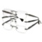 Design Optics by Foster Grant Rimless Classic Scratch-Resistant Reading Glasses +1.25, 3-pack