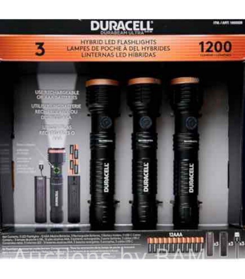 Duracell 1200 LM LED Flashlight Rechargeable